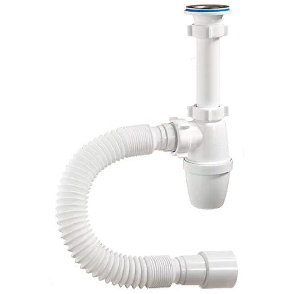 Sifon pentru lavoar Orio A-32059 63 mm/ Inox photo 1
