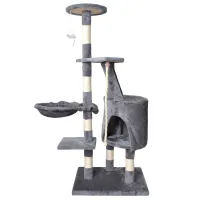 Когтеточка для кошек Malatec 7935 Комплекс/ Напольная/ Серый