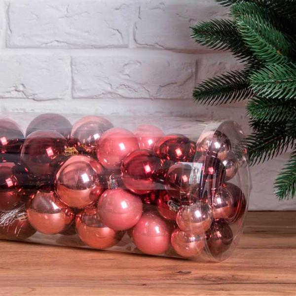 Jucării pentru brad Global Christmas DS11619 6 cm/ Red photo 1