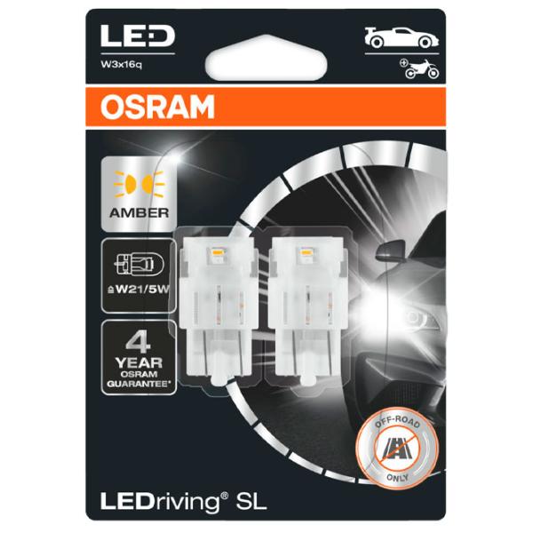 Lampă auto Osram 7515DYP-02B LED/ W21/ 5W/ W3x16q/ 1.3 W/ 55 lm photo 1 Lampă auto Osram 7515DYP-02B LED/ W21/ 5W/ W3x16q/ 1.3 W/ 55 lm photo 1