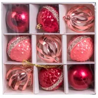 Игрушки для ёлки Global Christmas DS11623 8 см/ Красный