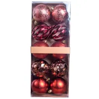 Игрушки для ёлки Global Christmas DS11776 8 см/ Коричневый