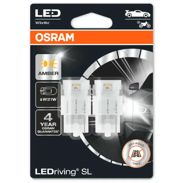 Автомобильная лампа Osram 7505DYP-02B светодиодная/ W21W/ W3x16d/ 1.4 Вт/ 55 лм photo 1