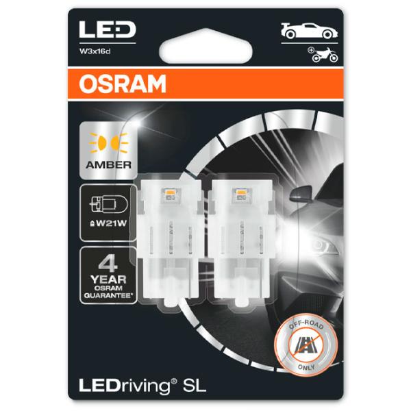 Автомобильная лампа Osram 7505DYP-02B светодиодная/ W21W/ W3x16d/ 1.4 Вт/ 55 лм photo 1