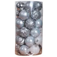 Игрушки для ёлки Global Christmas DS11631 6 см/ Серебристый