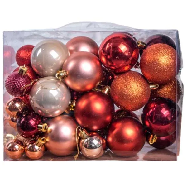 Jucării pentru brad Global Christmas DS11744 6 cm/ Red photo 1