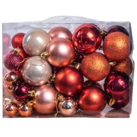 Игрушки для ёлки Global Christmas DS11744 6 см/ Красный