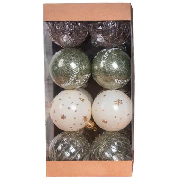 Jucării pentru brad Global Christmas DS11637DS11637 8 cm/ Multicolor photo 1