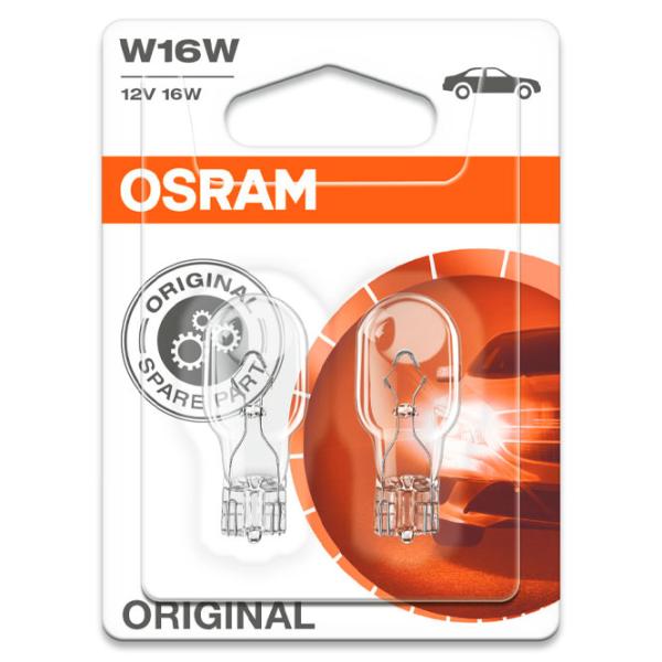 Автомобильная лампа Osram 921-02B Накал/ W16W/ W2.1x9.5d/ 16 Вт/ 310 лм photo 1