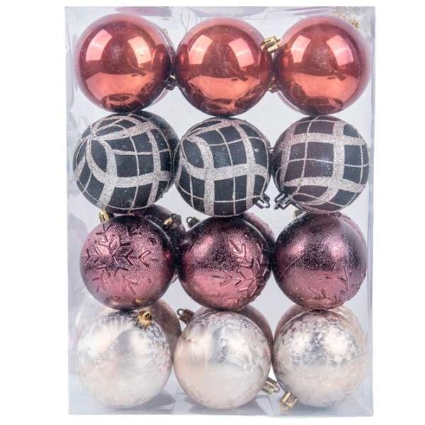 Jucării pentru brad Global Christmas DS11422 8 cm/ Multicolor photo 1