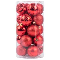 Игрушки для ёлки Global Christmas DS11355 6 см/ Красный