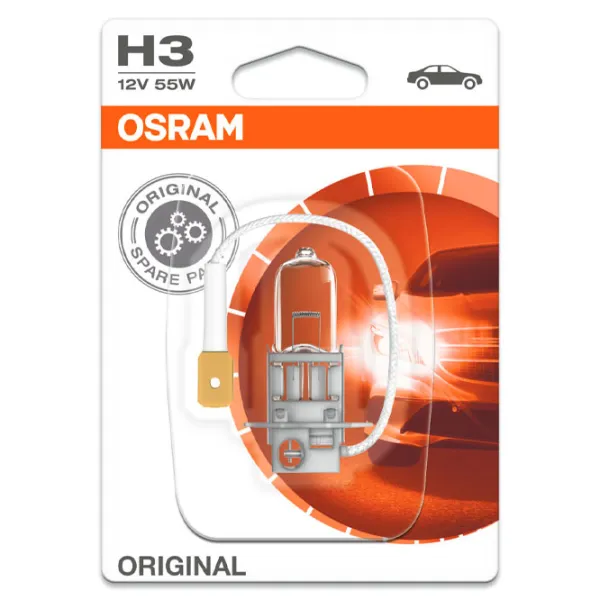 Автомобильная лампа Osram 64151 Галоген/ H3/ PK22s/ 55 Вт/ 1450лм photo 1 Автомобильная лампа Osram 64151 Галоген/ H3/ PK22s/ 55 Вт/ 1450лм photo 1