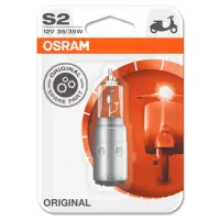 Автомобильная лампа Osram 64327 Галоген/ S2/ BA20d/ 35 Вт/ 650лм