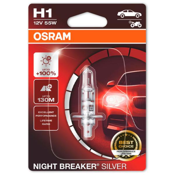 Автомобильная лампа Osram 64150NBS-01B Галоген/ H1/ P14.5s/ 55 Вт/ 1550лм photo 1 Автомобильная лампа Osram 64150NBS-01B Галоген/ H1/ P14.5s/ 55 Вт/ 1550лм photo 1