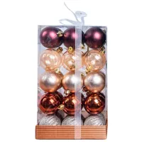 Игрушки для ёлки Global Christmas DS11772 5 см/ Бордовый