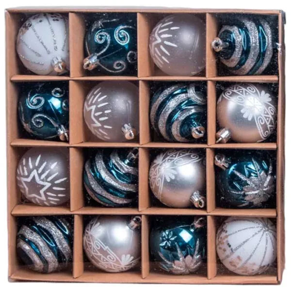 Jucării pentru brad Global Christmas DS11753 6 cm/ Multicolor photo 1