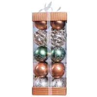 Игрушки для ёлки Global Christmas DS11768 6 см/ Разноцветный