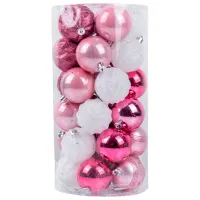 Игрушки для ёлки Global Christmas DS11398 6 см/ Розовый