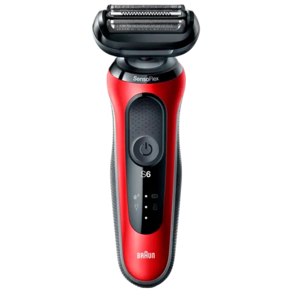 Aparat de ras electric Braun 61-R1200s Red Black  photo 1