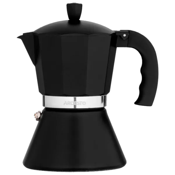 Cafetieră gheizer Ardesto AR0806AIB 0.3l / Aluminiu / Black photo 1
