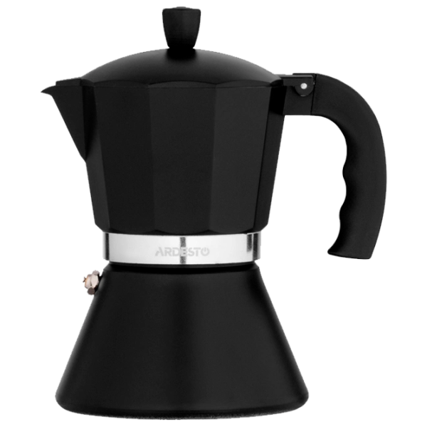 Cafetieră gheizer Ardesto AR0806AIB 0.3l / Aluminiu / Black photo 1