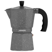 Cafetieră gheizer Ardesto AR0806AGS 0.24l / Aluminiu / Gray