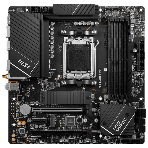 Материнская плата MSI PRO B650M-A WIFI micro ATX/ Intel B650M-A photo 1 Материнская плата MSI PRO B650M-A WIFI micro ATX/ Intel B650M-A photo 1