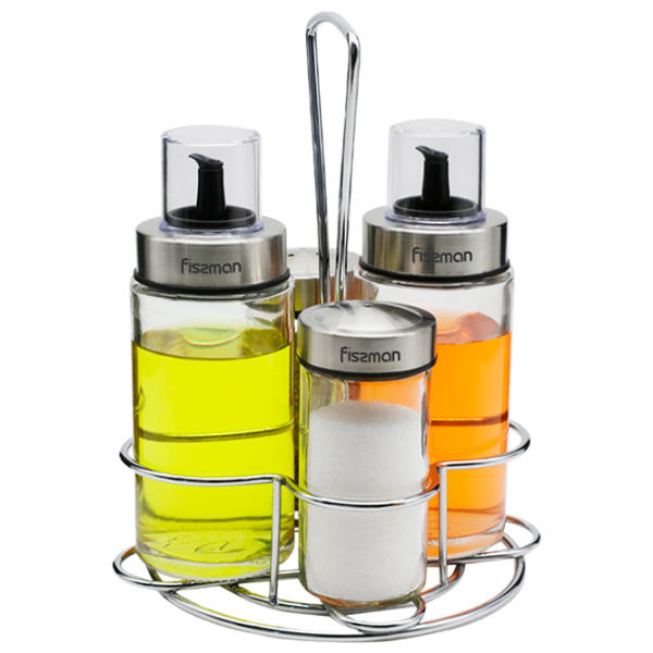 Set pentru condimente Fissman 6435 Transparent photo 1