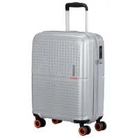 Чемодан American Tourister Geopop Spinner 34л/ Metalic Серебряный