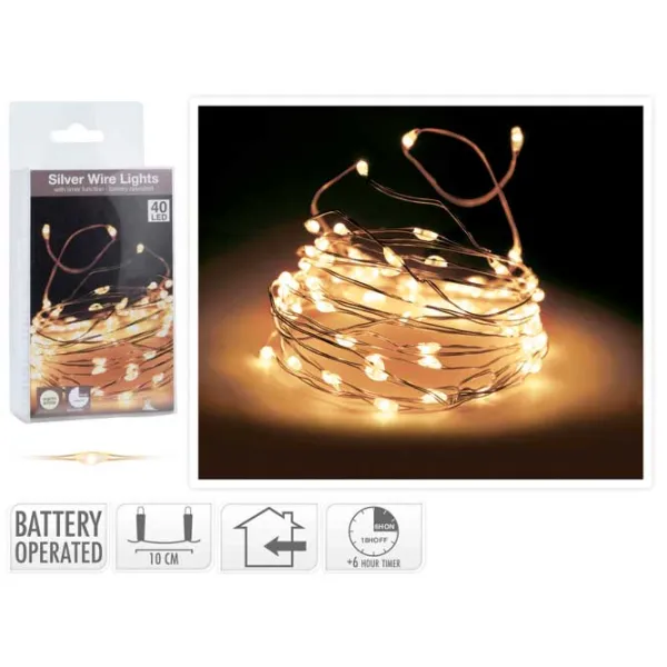 Гирлянды LED Christmas 43478 Нить/ Тёплый белый photo 1 Гирлянды LED Christmas 43478 Нить/ Тёплый белый photo 1