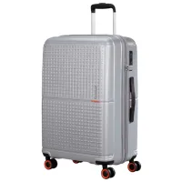 Чемодан American Tourister Geopop Spinner 103л/ Metalic Серебряный