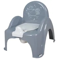 Горшок Tega Baby Сова SO-010-106 Унисекс/ 12+ месяцев/ Grey