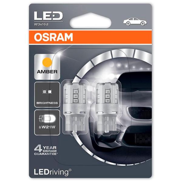 Автомобильная лампа Osram 7705YE-02B светодиодная/ W21W/ W3x16d/ 21 Вт photo 1 Автомобильная лампа Osram 7705YE-02B светодиодная/ W21W/ W3x16d/ 21 Вт photo 1