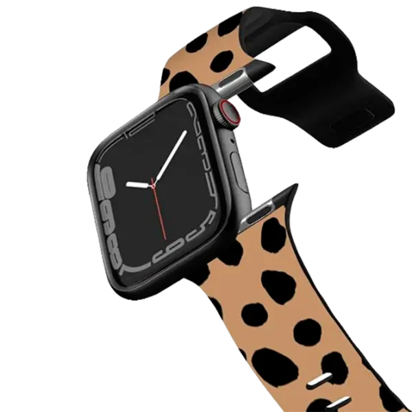Curelușă Apple Watch Ultra 2 Impact Band 70s Retro Floral 38, 40, 41 mm/ Black Brown photo 1