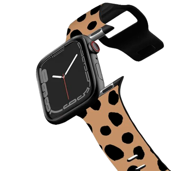 Curelușă Apple Watch Ultra 2 Impact Band 70s Retro Floral 38, 40, 41 mm/ Black Brown photo 1