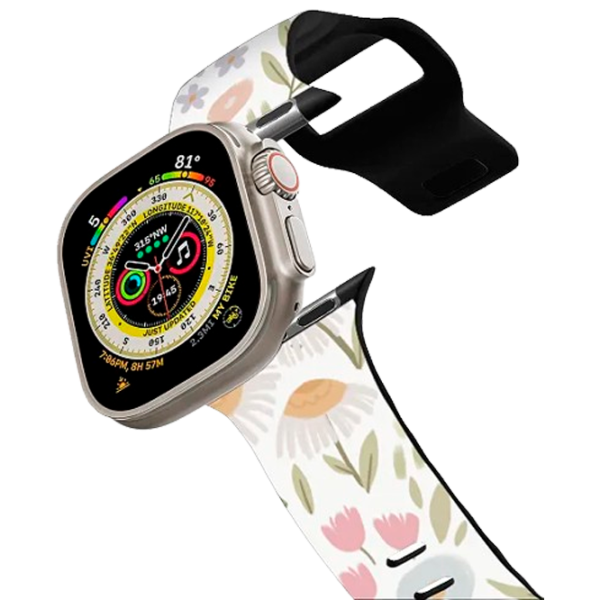 Curelușă Apple Watch Ultra 2 Impact Band Eleanor by Ivory Paper Co 42, 44, 45, 49 mm/ Black Multicolor photo 1