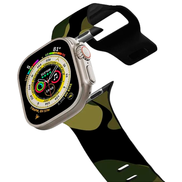 Ремень Apple Watch Ultra 2 Impact Band Mystic Forest Camo 42, 44, 45, 49 мм/ Черный Зелёный photo 1
