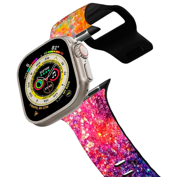 Ремень Apple Watch Ultra 2 Impact Band Dancing in the Moonlight by Ingrid Ching 42, 44, 45, 49 мм/ Черный Разноцветный photo 1