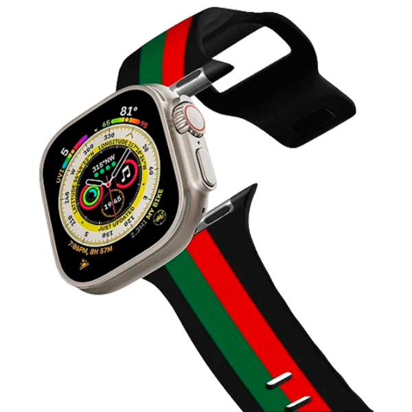 Ремень Apple Watch Ultra 2 Impact Band Chic Stripe 1 42, 44, 45, 49 мм/ Черный Разноцветный photo 1