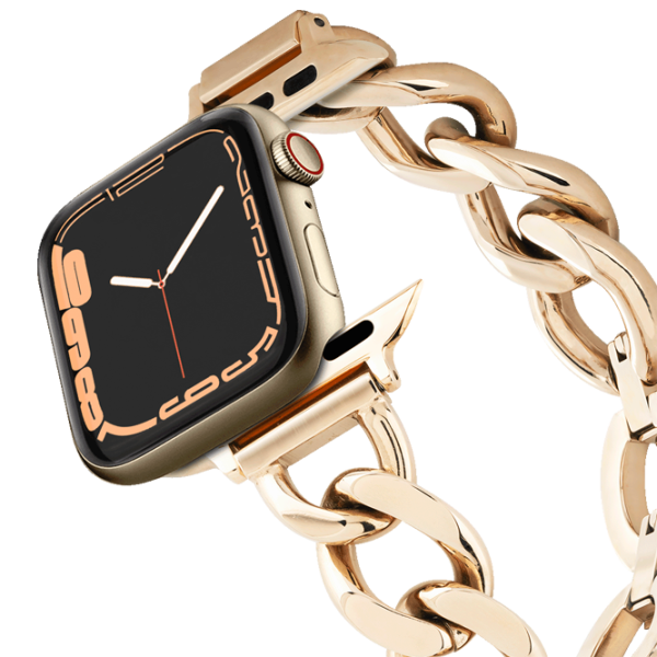 Ремень Apple Watch Ultra 2 Chain Bracelet Нержавеющая сталь/ 38, 40, 41 мм/ Золото photo 1 Ремень Apple Watch Ultra 2 Chain Bracelet Нержавеющая сталь/ 38, 40, 41 мм/ Золото photo 1