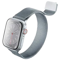 Ремень Apple Watch 7 Milanese Loop Нержавеющая сталь/ 42, 44, 45, 49 мм/ Серебристый