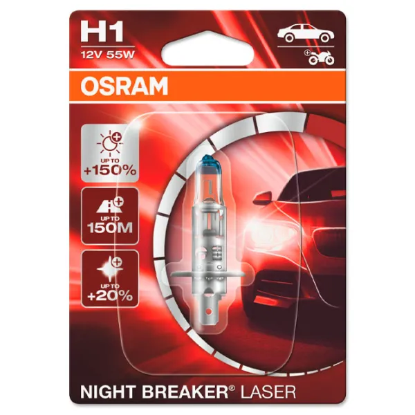 Автомобильная лампа Osram 64150NL Галоген/ H1/ P14.5s/ 55 Вт/ 1550лм photo 1