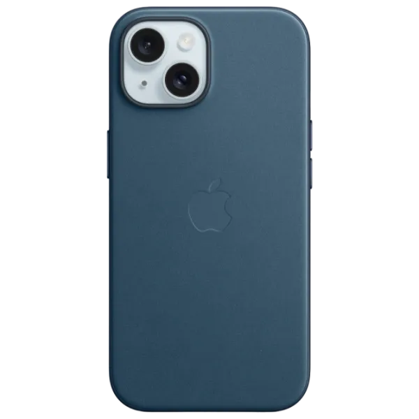 Husă pentru smartphone Apple iPhone 15 Apple/ MagSafe Back/ FineWoven/ Pacific Blue photo 1 Husă pentru smartphone Apple iPhone 15 Apple/ MagSafe Back/ FineWoven/ Pacific Blue photo 1