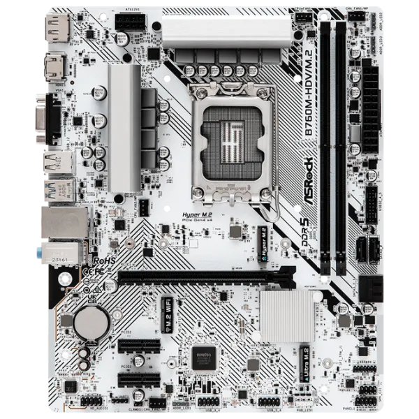 Placă de bază ASRock B760M-HDV/ M.2 mATX/ Intel B760M photo 1