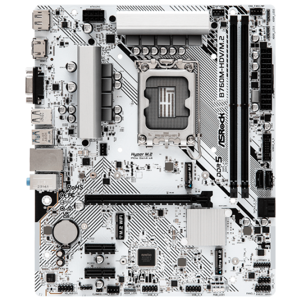 Placă de bază ASRock B760M-HDV/ M.2 mATX/ Intel B760M photo 1