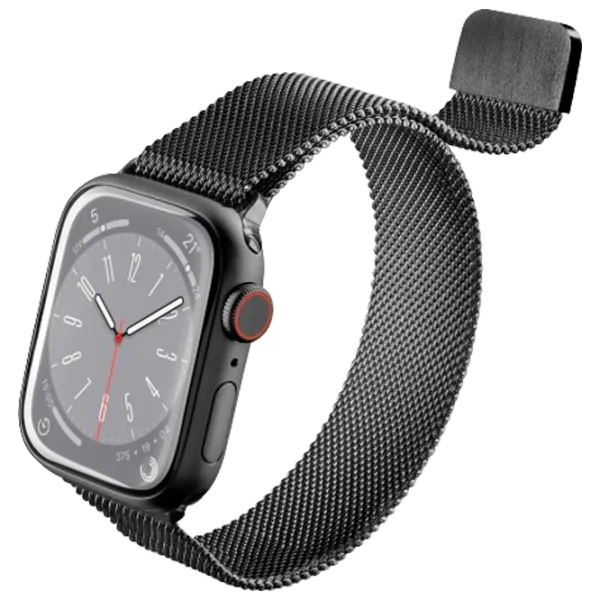 Ремень Apple Watch 7 Milanese Loop Нержавеющая сталь/ 42, 44, 45, 49 мм/ Черный photo 1 Ремень Apple Watch 7 Milanese Loop Нержавеющая сталь/ 42, 44, 45, 49 мм/ Черный photo 1