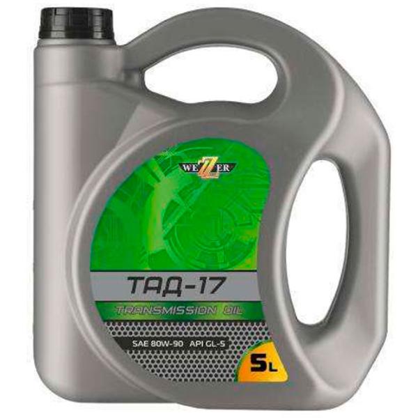 Ulei de transmisie Wezzer 80W90 ТАД-17 GL-5 5 l/ mineral/ 80W-90 photo 1