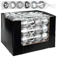 Jucării pentru brad Christmas 23500 7 cm/ Silver