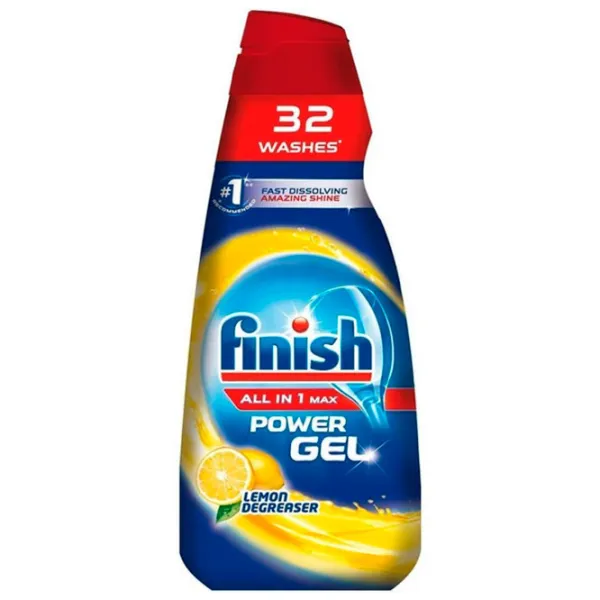 Soluție pentru mașină de spălat vase FINISH All in One 0520027 pentru eliminarea murdăriei, grăsimei, mirosului photo 1