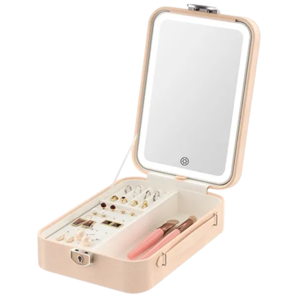Oglindă de machiaj LED Mirror SM328-SL Unilateral/ Beige photo 1